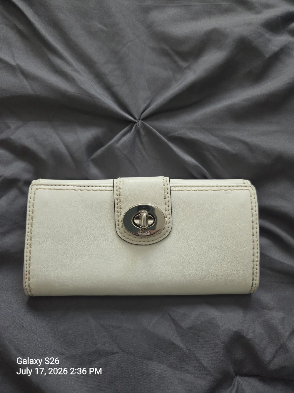 Coach White Leather